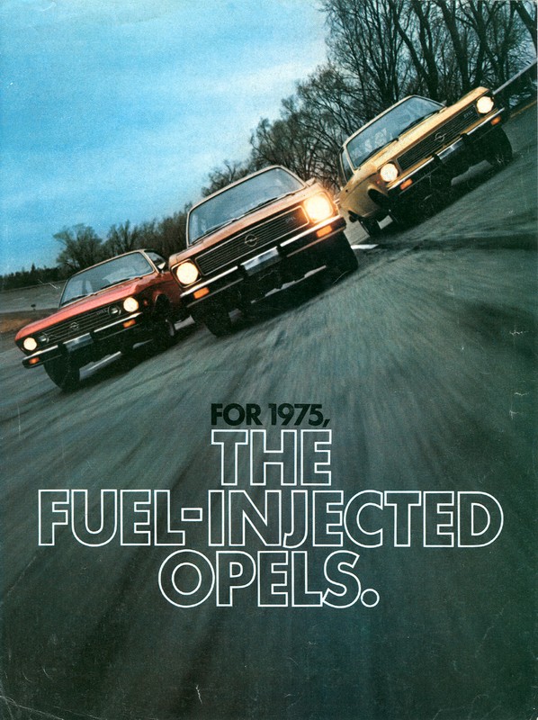 1975 Opel Car Range Brochure Page 1